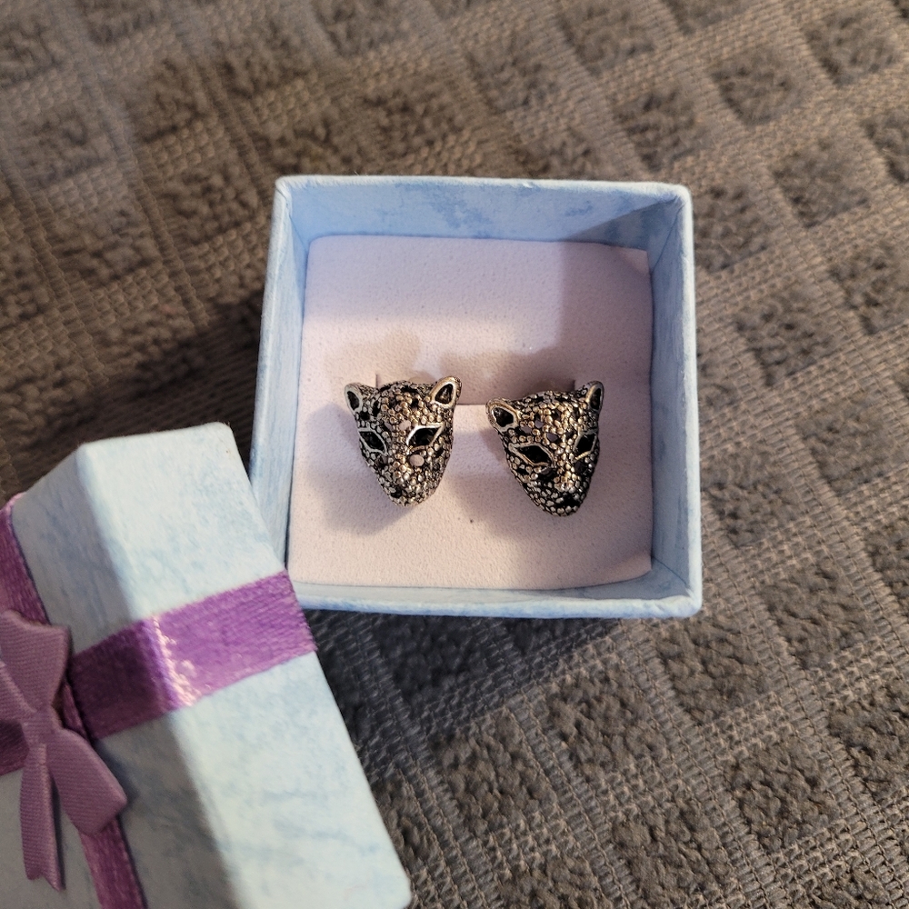 Panther earrings